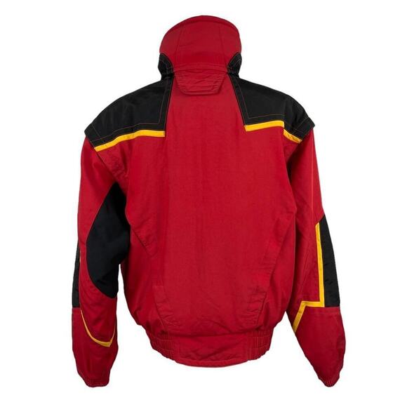 Spyder XT Men's M Thinsulate Winter Snowboard Colorblock Jacket Red Black Yellow - Picture 11 of 16